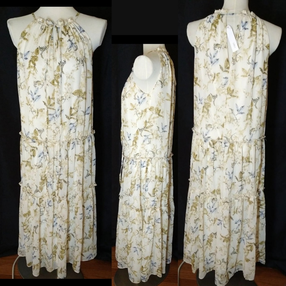 Xs)DREW ANTHROPOLOGIE Naomi Vintage Maxi Dress